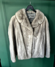 Graue Nerz Jacke | Mink | Vintage Pelzjacke | Kurz | Echtpelz