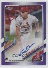 2021 Topps Chrome Rookie Purple Refractor 145/250 Seth Elledge #RA-SEL Auto c7z