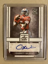 Garrett Wilson Autographed Leaf Ultimate Draft BA-GW1 Football Card