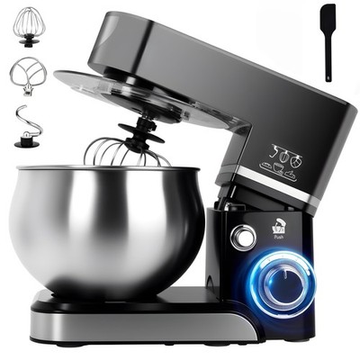 Casualife Hoolly Stand Mixer, 6.5-QT 6-Speed Tilt-Head Kitchen Stand Mixer with