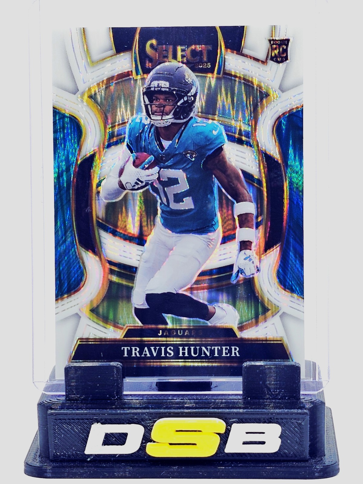 2025 Panini Select - Concourse Travis Hunter #28 White Shock Prizm /799 (RC)