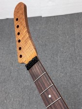 Banana Head 22fret Roasted Flame Maple Guitar Neck Lock Nut Rosewood Wheel Truss