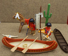 Playmobil Indianer Konvolut aus  4012,5247,6322,7841,4749 Geobra 1974 # Set 4