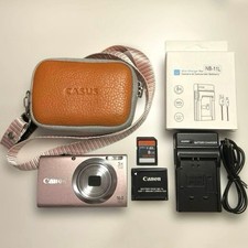 Canon PowerShot A2400 IS Pink Compact Digital Camera Tested Working Japan