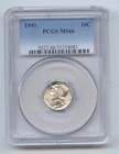 1940 Mercury Dime, PCGS MS-66, Mostly White