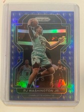 2021-22 Panini Prizm Basketball #78 PJ Washington JR. 75th Anniversary Blue