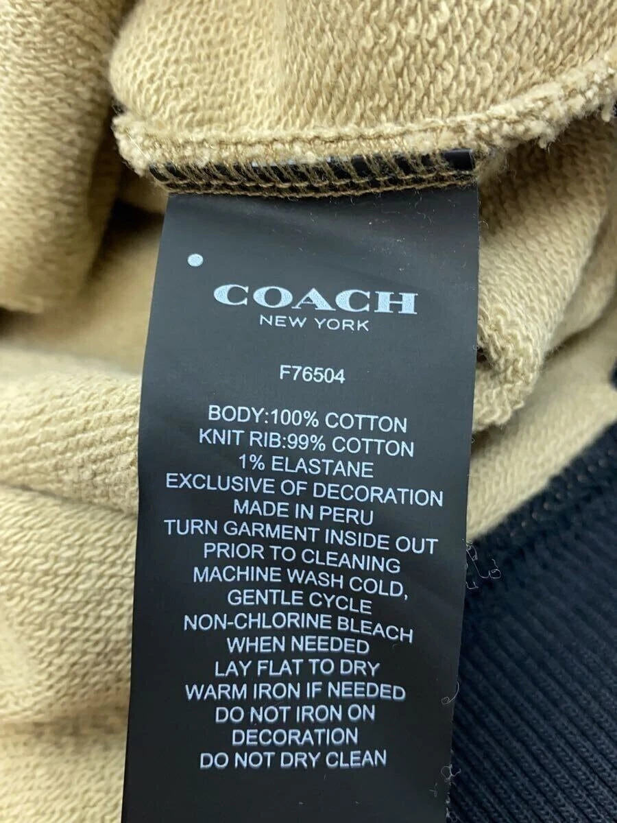 Felpa con cappuccio Coach Cotone CML F76504 usata