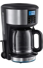 Russell Hobbs Buckingham Filter Coffee Machine, 1.25L Carafe/10 Cups, 1-4 Cup Br