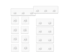 14 Pack Shower Caddy Adhesive Replacement, Strong Shower Shelf Adhesive Hooks