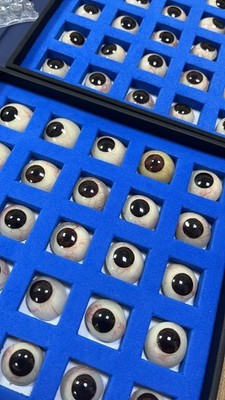 **Artificial Eye Realistic Dark Brown Human Prosthetic Eye 25pcs Ocular Prosthes