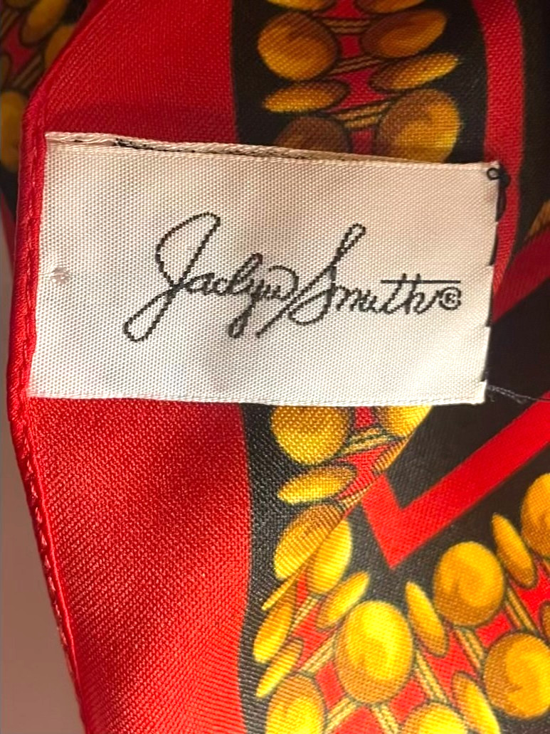 Jaclyn Smith Square Baroque Shell Print Square Sc… - image 5