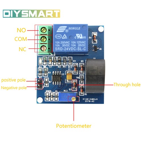 5A Over-current Protection Sensor module ZMCT103C 5/12/24V  Relay AC AU - Picture 5 of 19