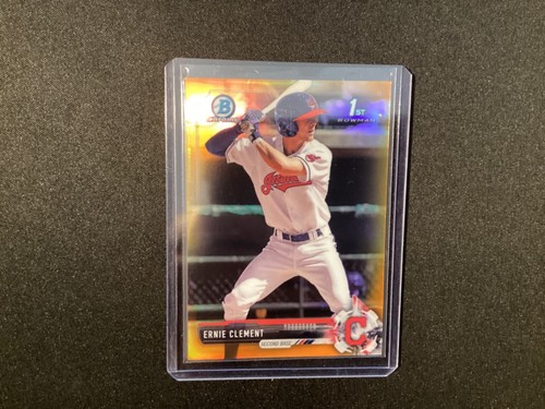 2017 BOWMAN ERNIE CLEMENT ORANGE CHROME REFRACTOR 1st CARD 06/25 - 第 1/2 張圖片