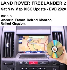 LAND ROVER FREELANDER 2 -  Sat Nav Map DISC Update -  DVD UK & Europe 2020 - 'B'