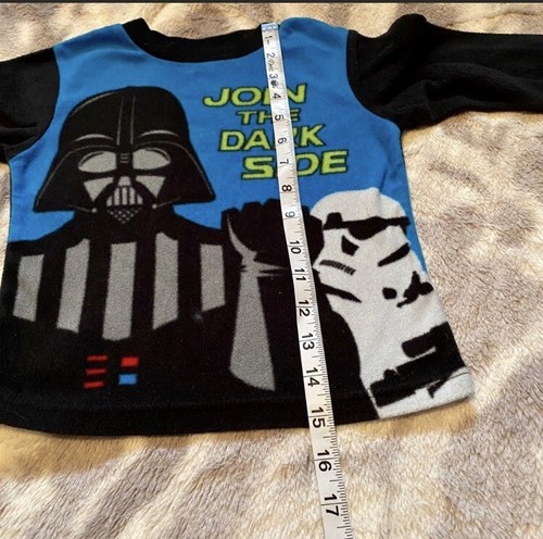 TODDLER 4T Star Wars Darth Vader Storm Trooper PJ set Long Sleeve Top & Pants - Picture 3 of 11