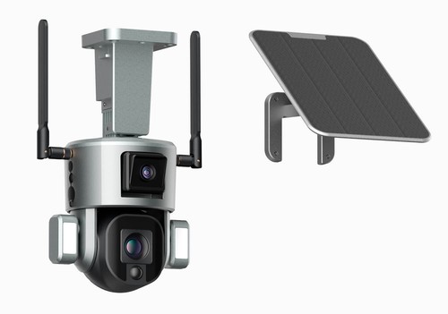 Construction Site 4G Security Camera 10X 4K Solar Battery Dual 2 Cams 64GB Farm - Picture 12 of 12