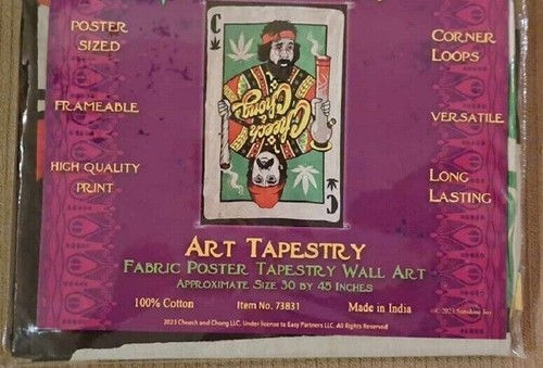 Nuevo mini sofá tapiz de regalo Cheech and Chong Playing Card Up In Smoke 30x45" - Imagen 2 de 3