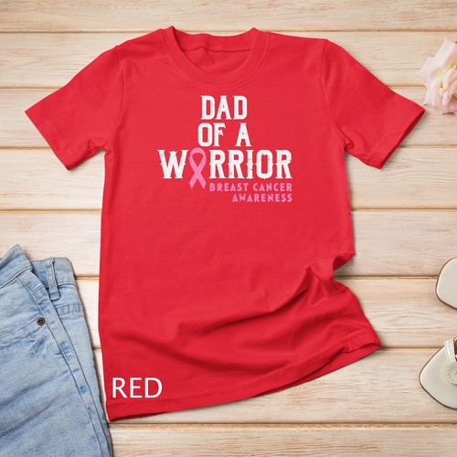 Camiseta unisex para hombre Dad Of A Warrior Apoyo a la Concientización sobre el Cáncer de Mama Hija - Imagen 11 de 15
