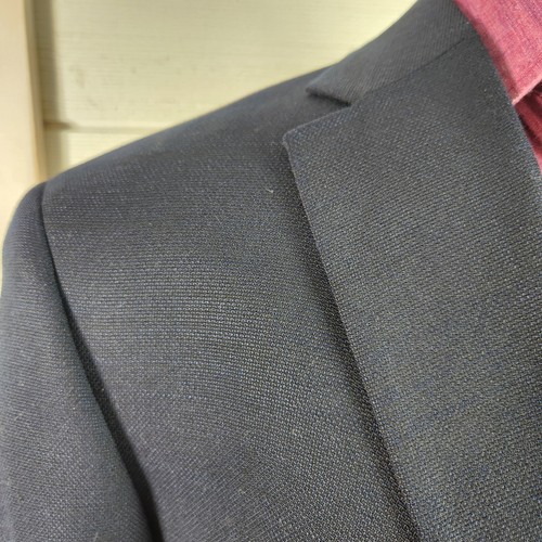Hart Schaffner Marx Mens Two Button Blazer Jacket Blue Brass Buttons Size 48R - Picture 6 of 17