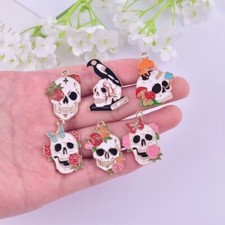 new 60Pcs Halloween mix Charm bracelet necklace Pendants DIY Jewelry Making