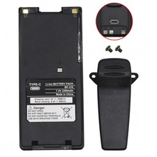 For ICOM IC-A6 IC-T3H IC-V8 IC-V81 IC-V82 Radio BP-210 Battery USB-C Charging
