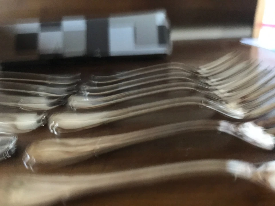 Servizio posate SAMBONET linea BAROQUE set 13 pz DOLCE in ALPACCA ARGENTATA nuov - Immagine 4 di 4