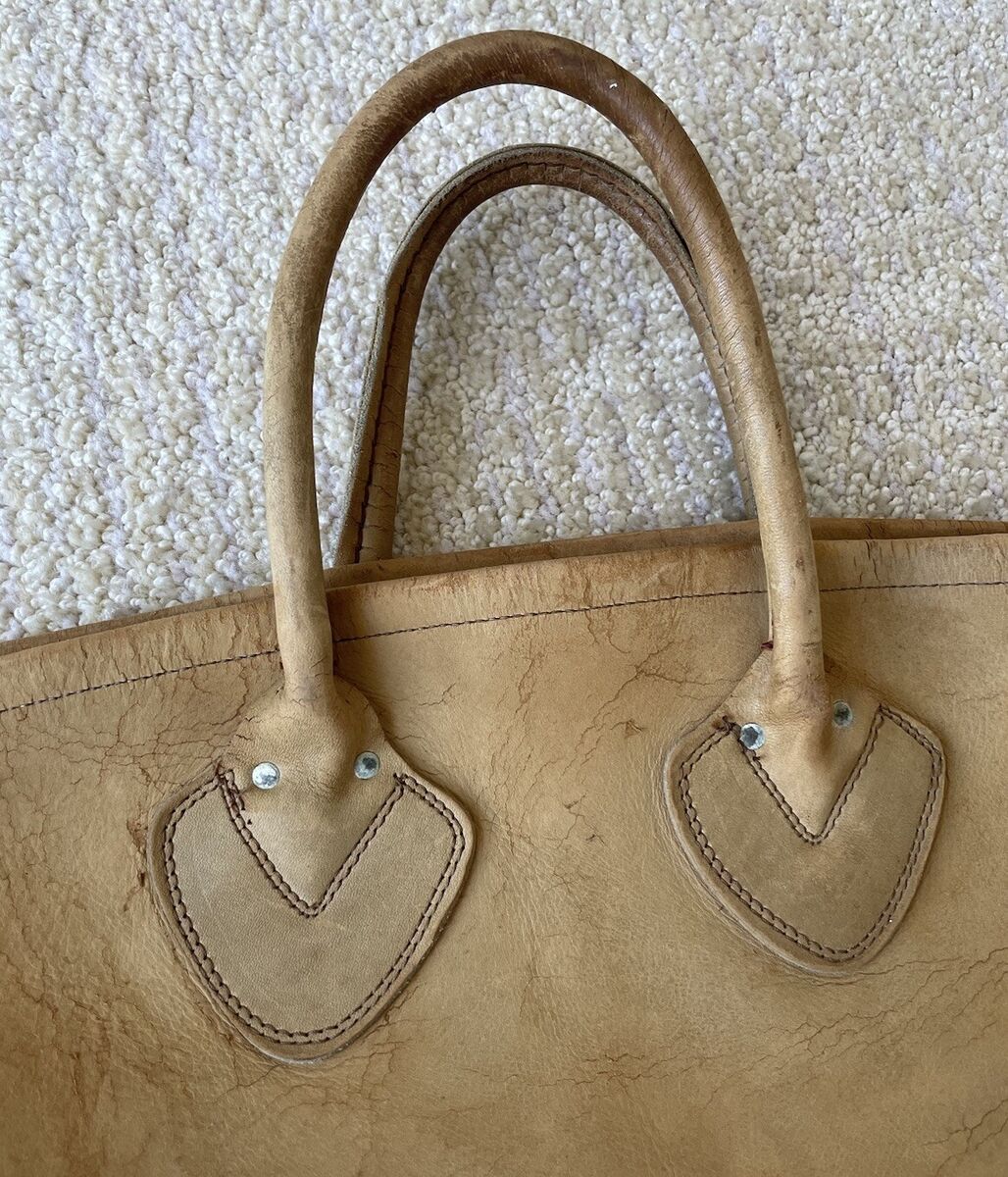 Rare Vintage LL Bean Large Brown Leather Boat & Tote Classic Rare Vintage LL Bean Large Brown Leather Boat & Tote Classic