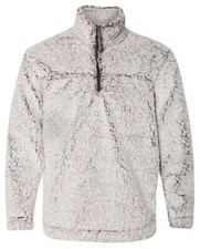 NEW Blue Star Sherpa 1/4  Zip Pullover Sweatshirt, Frosty Grey, Medium M