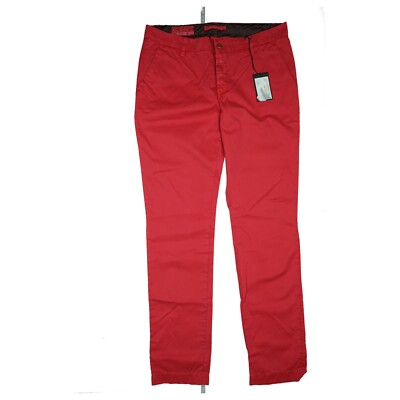 Closed Winston Damen Chino Jeans Hose Slim Fit Freizeit XL 48 W34 L32 Pink NEU