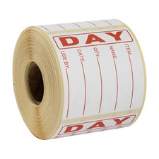 Food Hygiene Day Dot Food Labels Best Before Labels Roll of 500 labels Red