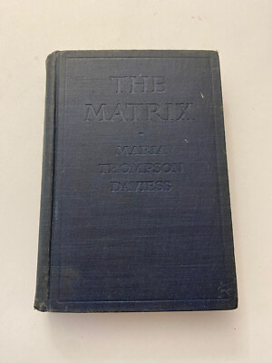K4) The Matrix by Maria Thompson Daviess 1920 Fiction Hardcover
