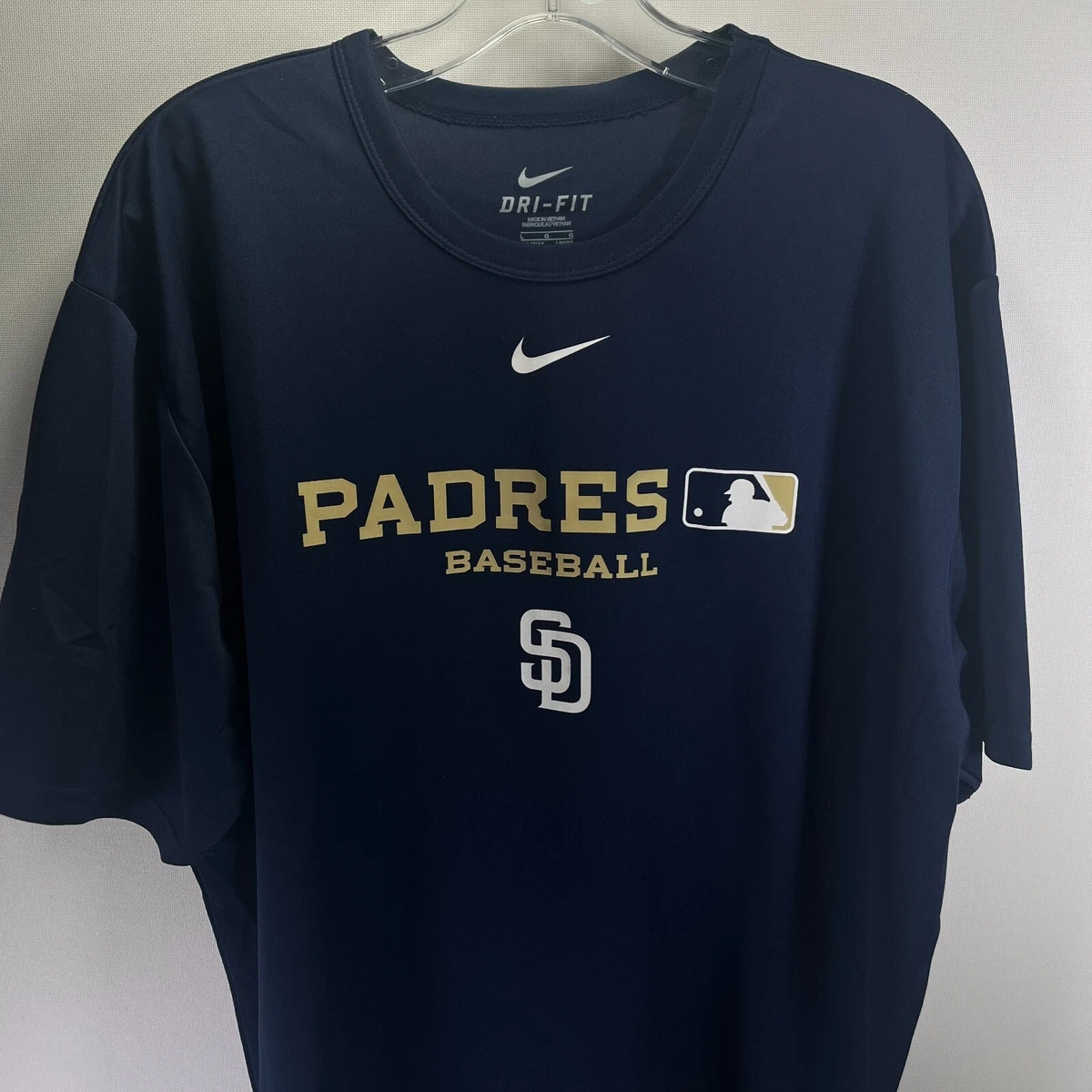 Nike Dri-Fit San Diego Padres Baseball Short Sleeve Jersey T-Shirt Men's  Large