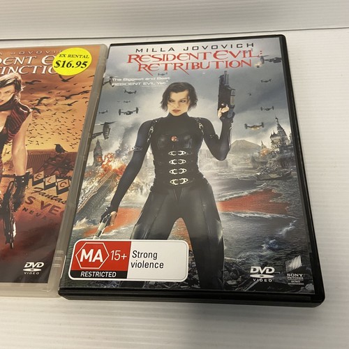 Resident Evil - 2 Movie Bundle (DVD) Apocalypse Action Zombies - Region 4 - Picture 5 of 9