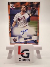 Jeff McNeil 2024 TOPPS BIG LEAGUE ELECTRIC ORANGE SP AUTO #BEO-JM New York Mets