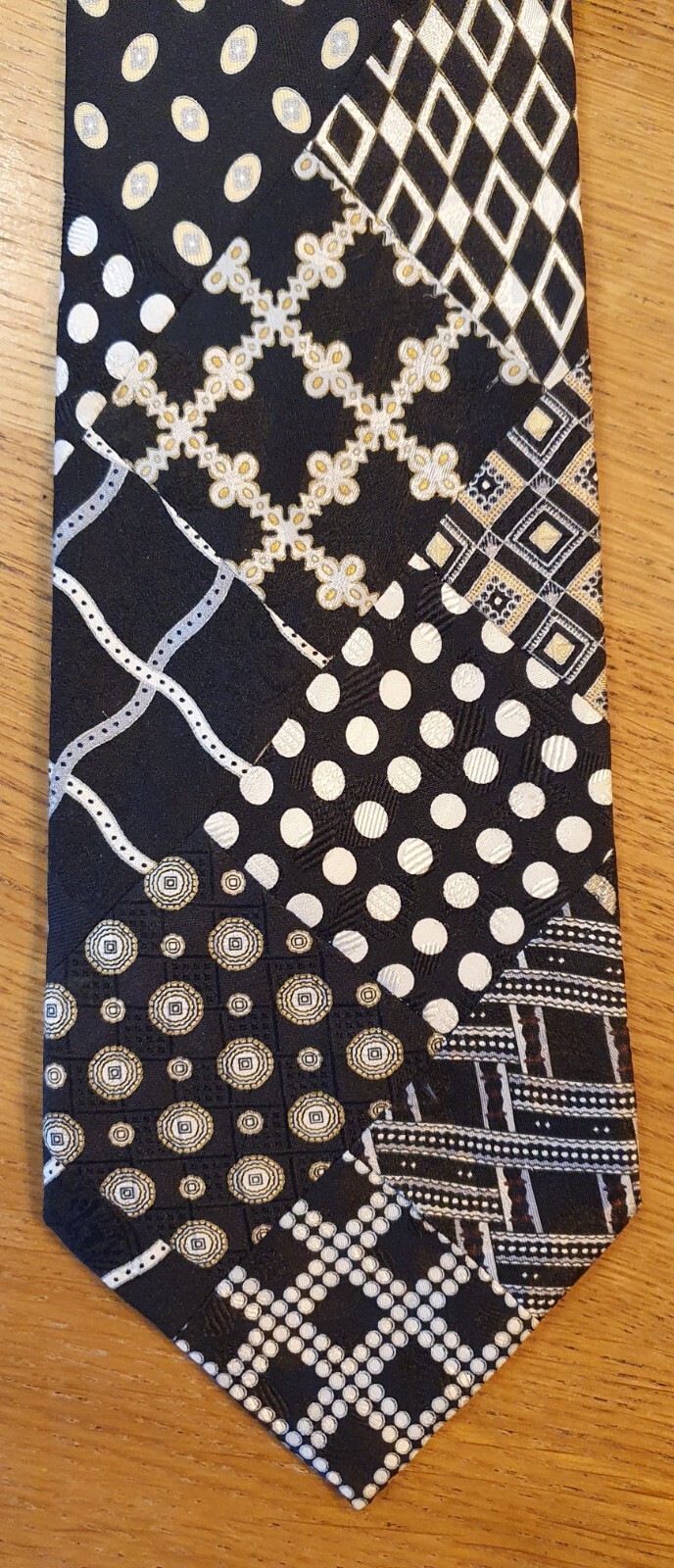 Stefano Ricci for Harrods vintage patchwork silk tie. Very unusual and rare! image 3