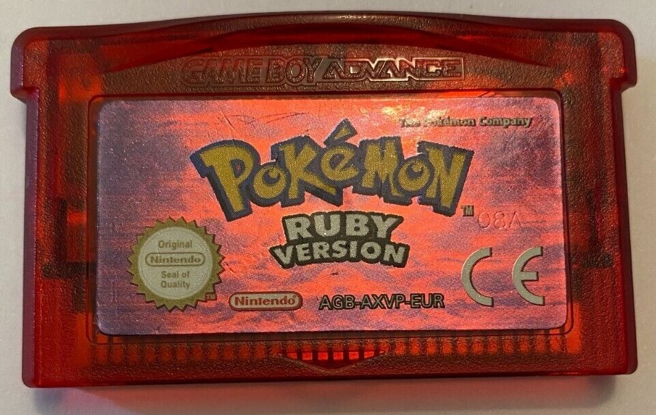 100% Authentic Pokemon Ruby English Version Game boy New