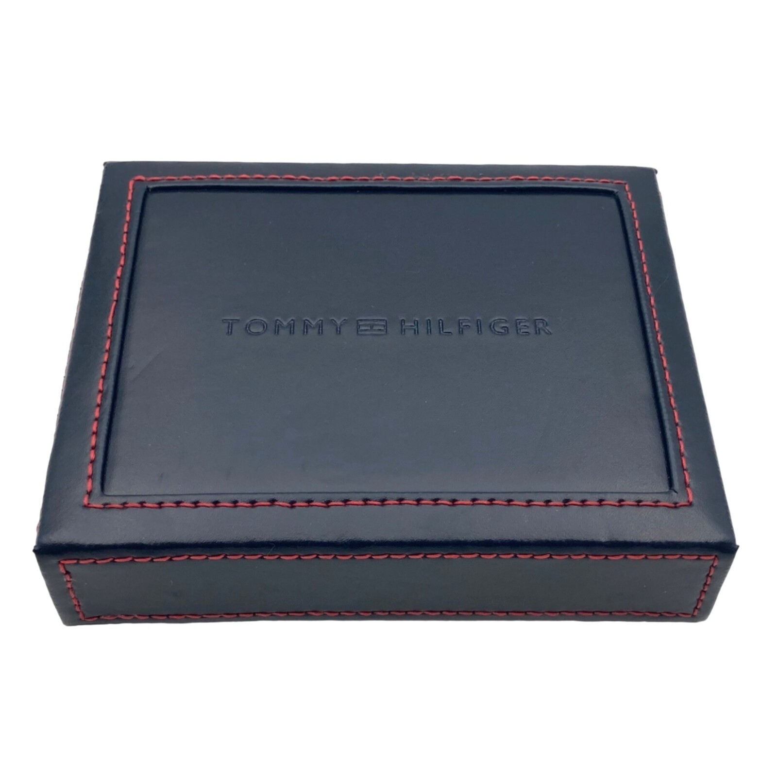 Tommy Hilfiger EMPTY Leather Mens Billfold Wallet Trifold Valet Gift Box Only image 3