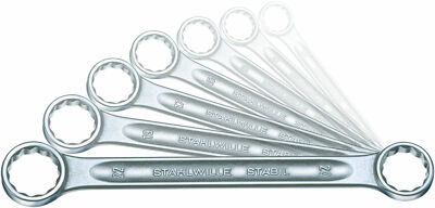 Stahlwille SET DOUBLE ENDED RING SPANNERS 96410503 Set with  7 Psc. 21/7