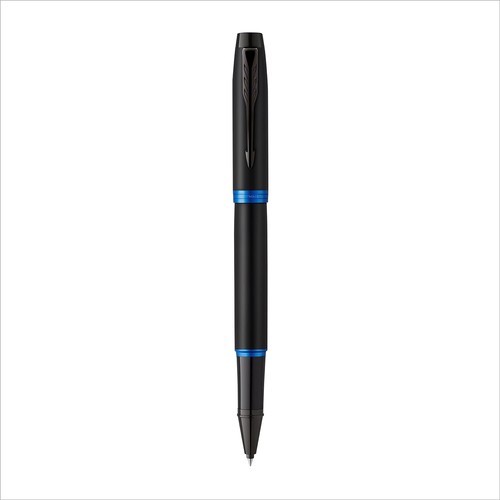 Parker IM Vibrant Rings Set Tintenroller +Kugelschreiber Blue PVD mit Gravur - Bild 4 von 9