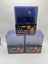 Ultra Pro 3X4 Super Thick Toploaders 180pt Point 3 Packs of 10 for Thick Cards
