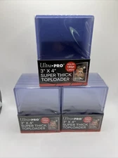 Ultra Pro 3X4 Super Thick Toploaders 180pt Point 3 Packs of 10 for Thick Cards