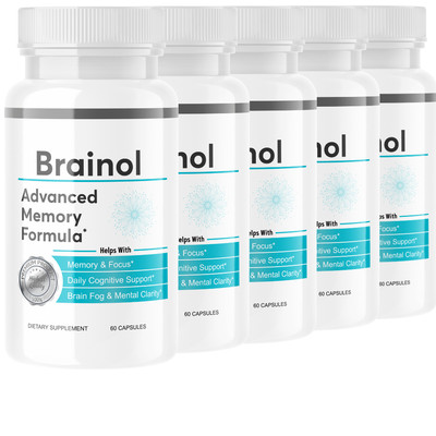 Brainol Advanced Memory Formula for Ultimate Brain Optimization - 5 Bottles