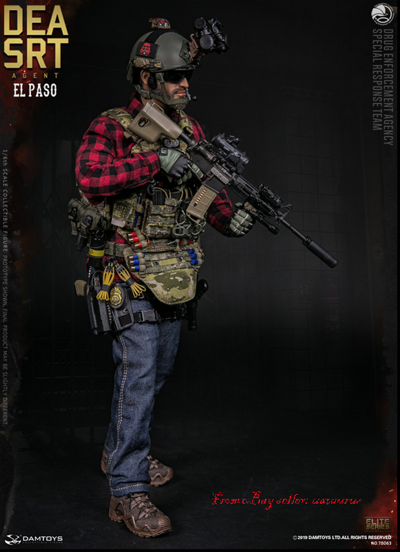 Perfect Damtoys 78063 1/6 Dea Srt (Special Response Team) Agent El