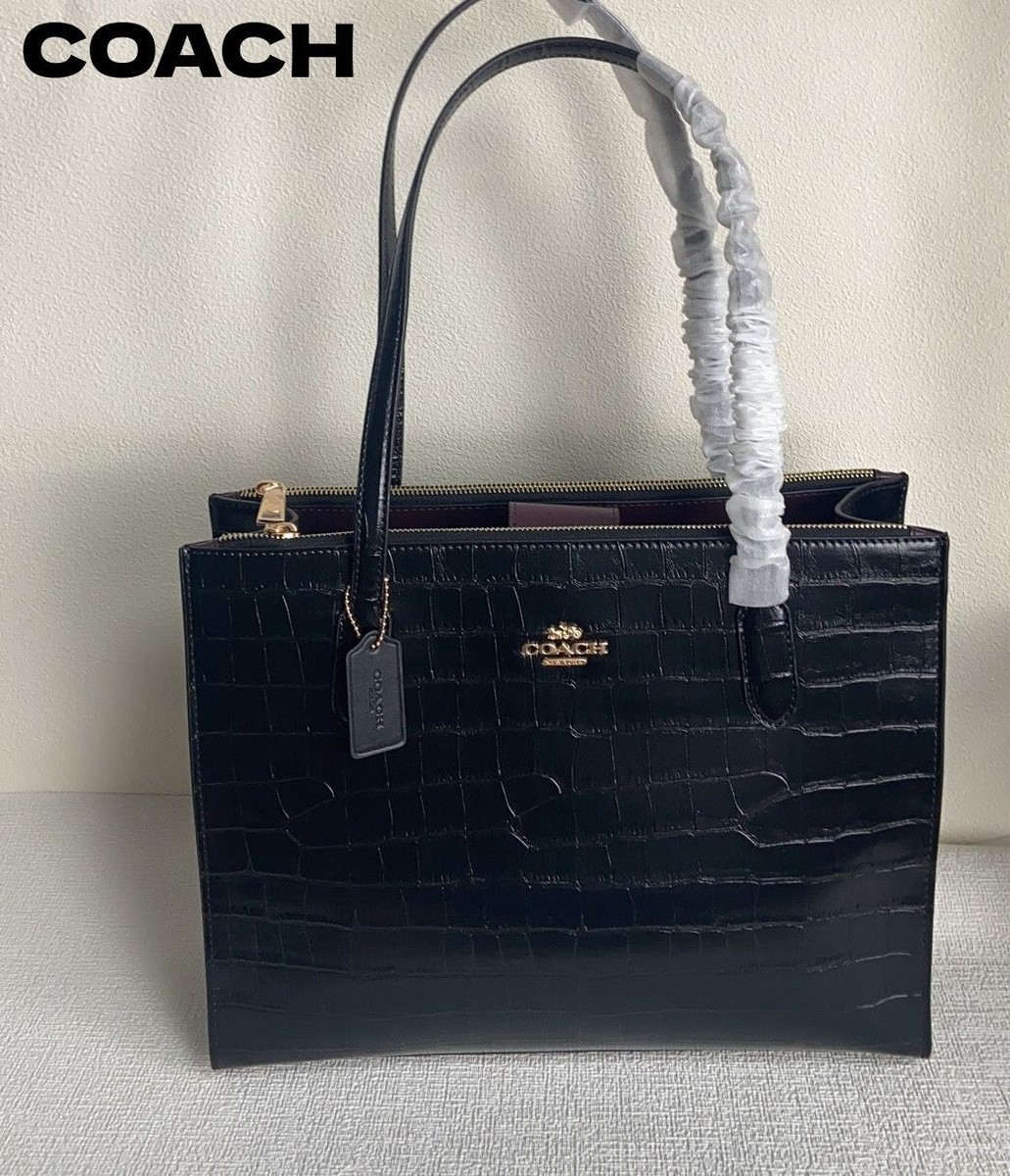 COACH Nina Tote Shoulder Bag CL654 Black Outlet NEW | eBay