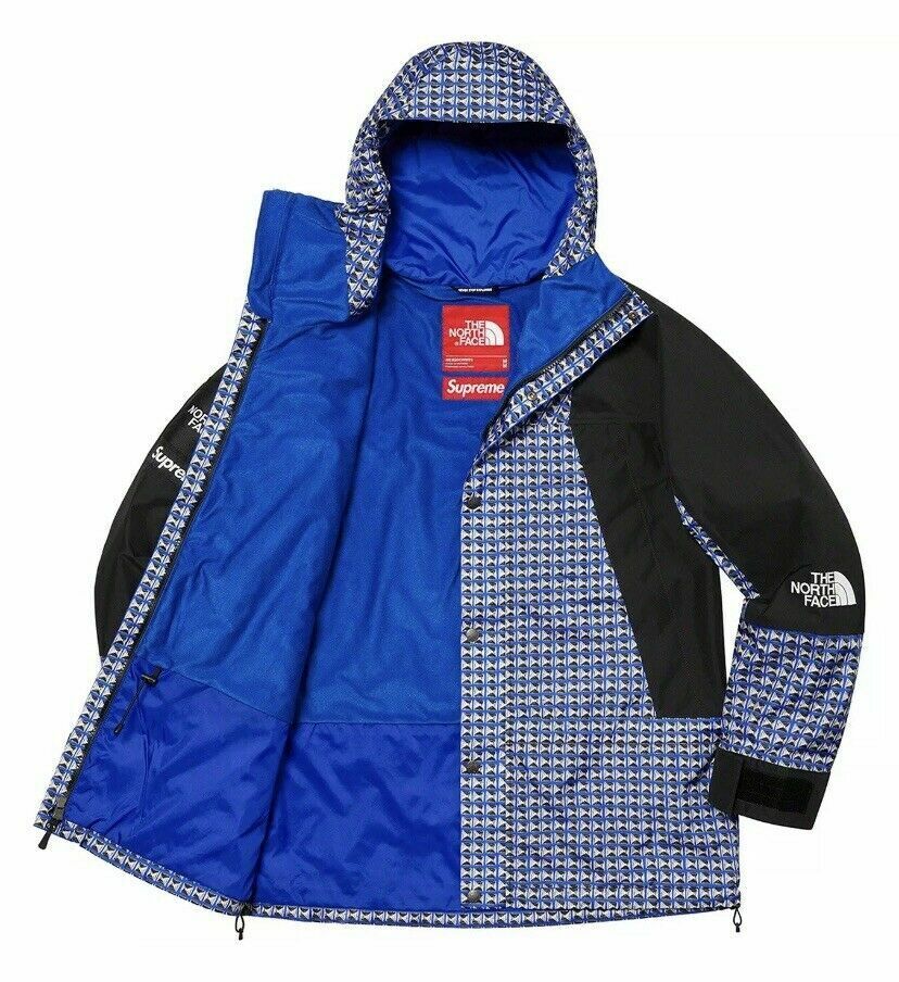 Supreme The North Face Studded Mountain Light Jacket Royal Blue Size XL  XtrLarge