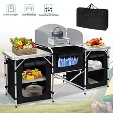 Alu Campingschrank Campingküche 5 Fächer Camping Küche Zeltschrank Faltschrank