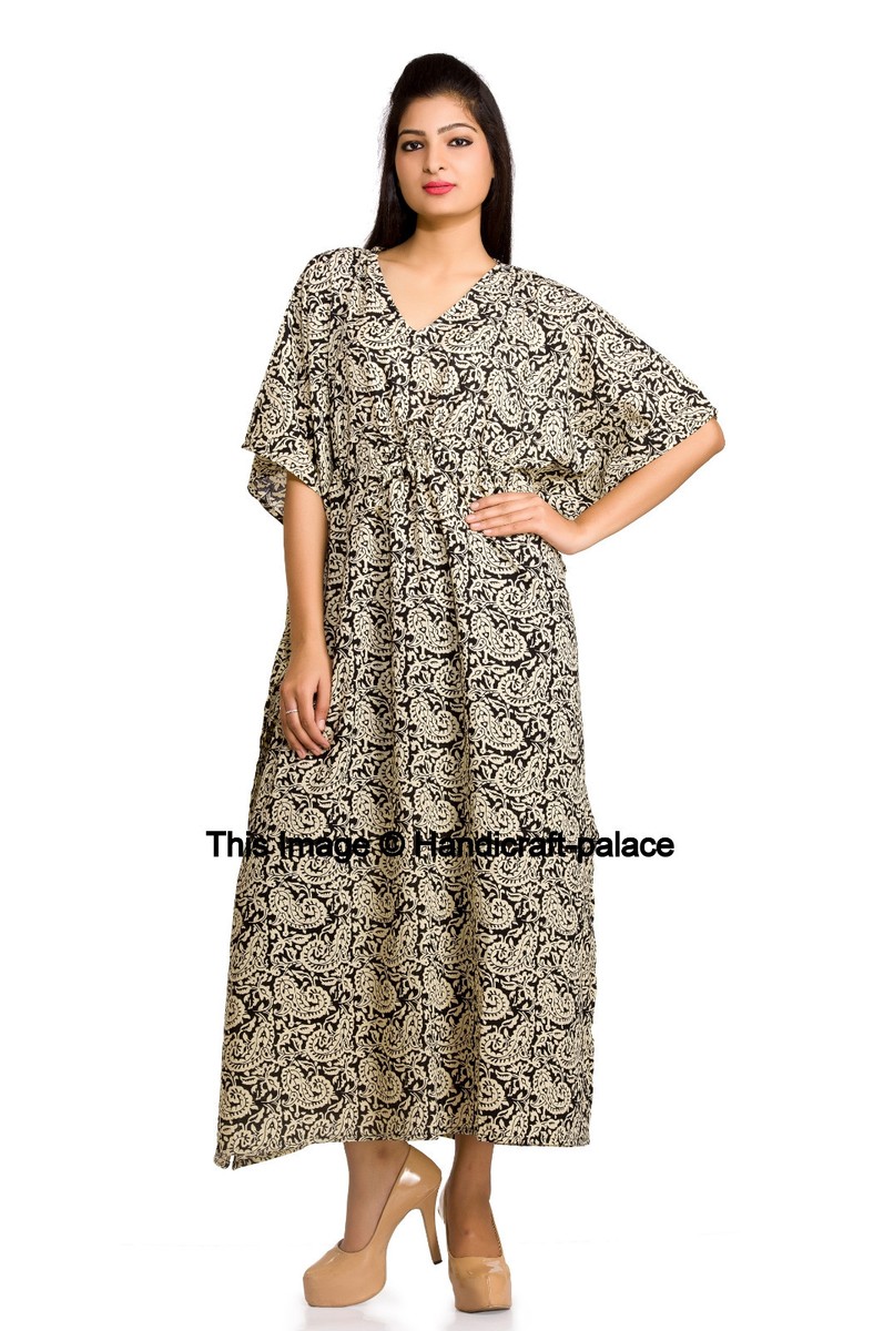 Women Hippie Caftan Bohemian Plus Size Maxi Dress Beach Wear Summer Kaftan