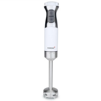 White Immersion Blender - Stainless Steel, 800W, 700ml Mixer Beaker