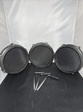 Set of 3 Alesis 8” Mesh Drum Pads (2 Toms & 1 Snare) w/L-Bar Mounts