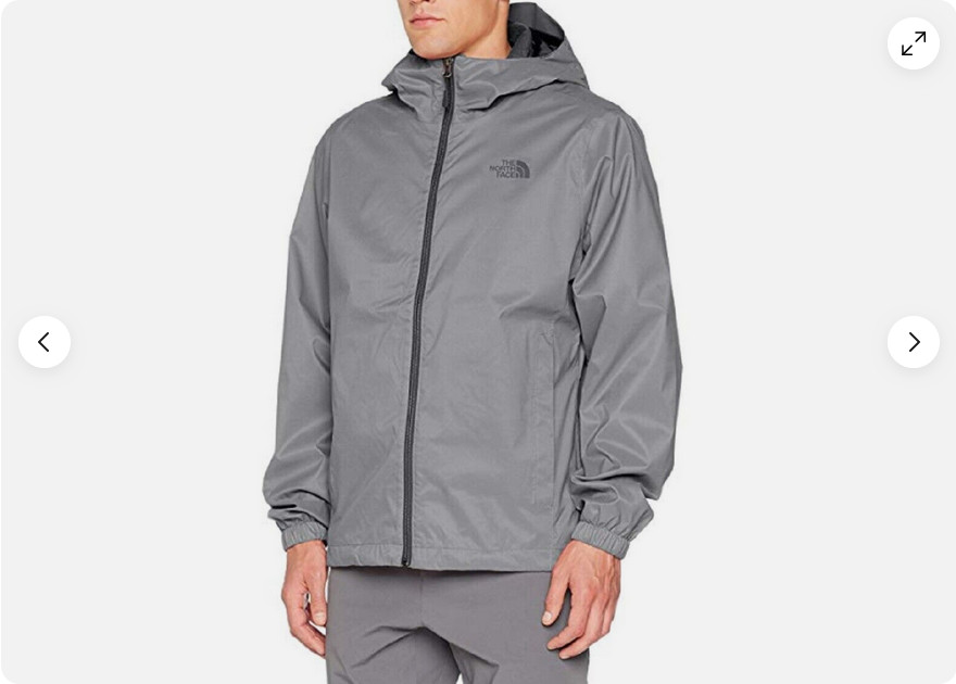 Chaqueta Quest para Hombre The North Face (GRIS/NEGRA XL) NUEVA CON ETIQUETAS